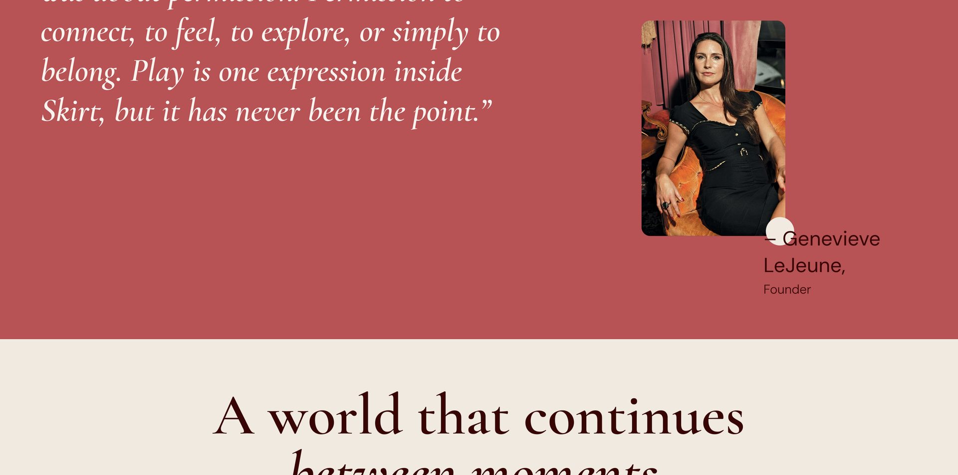 Skirt Club was never about sex. It was about permission.